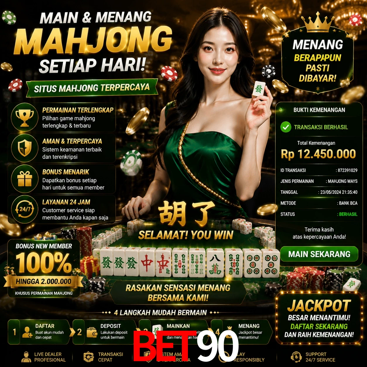 Ganhar e sacar na bet90